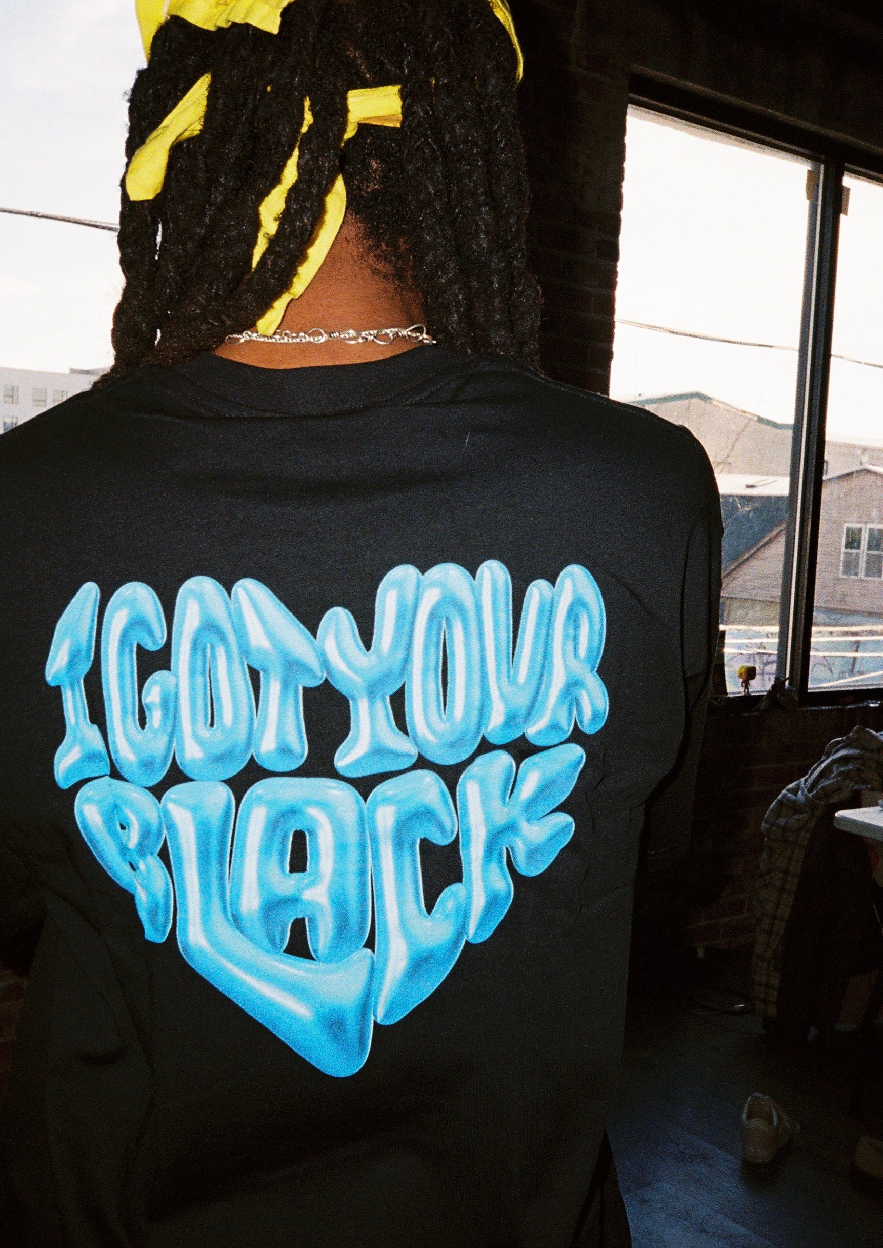 "One Love" Puffer Tee (Blue)