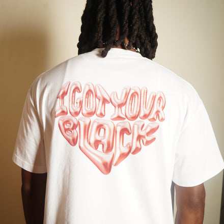"One Love" Puffer Tee (Soft Pink)