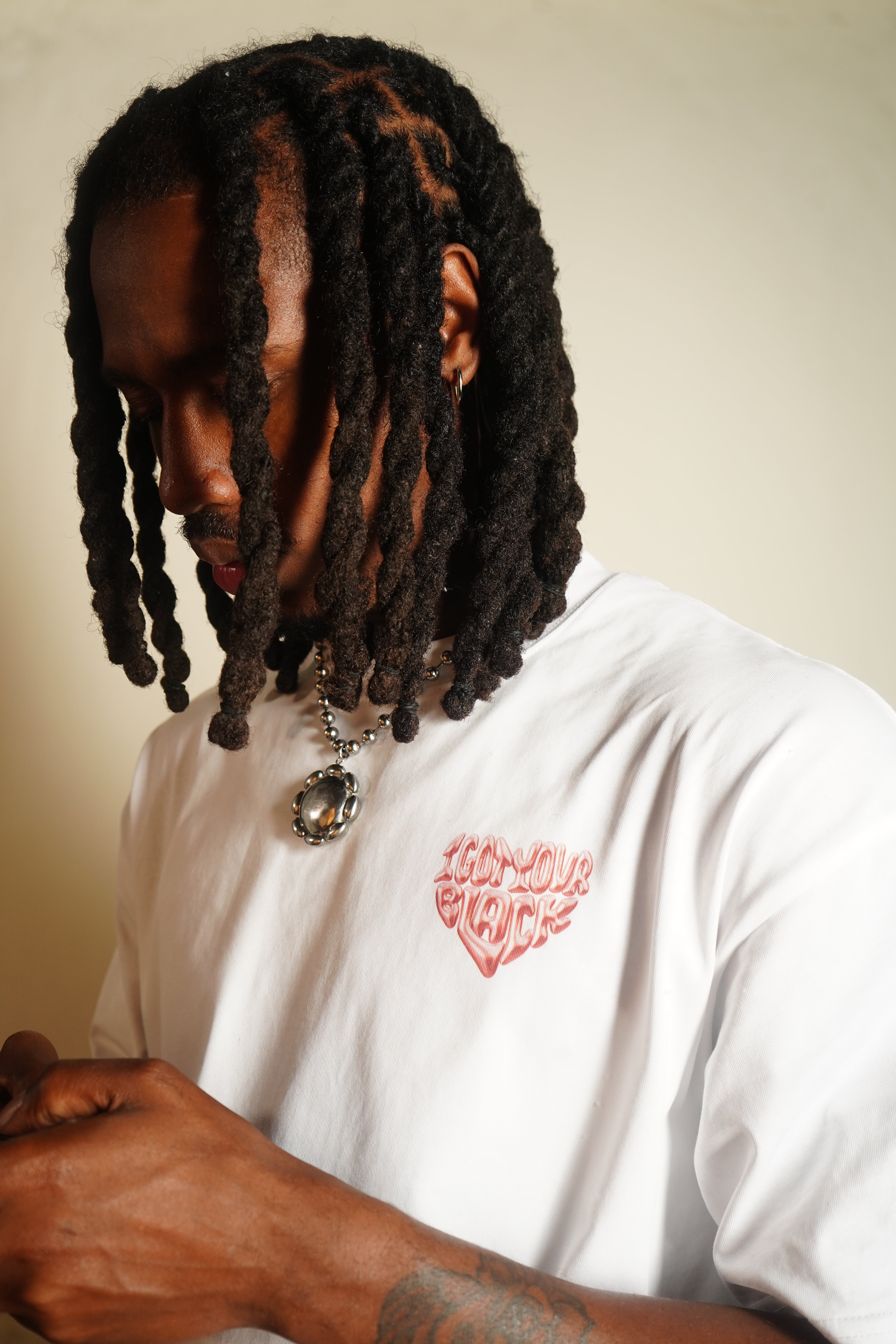"One Love" Puffer Tee (Soft Pink)