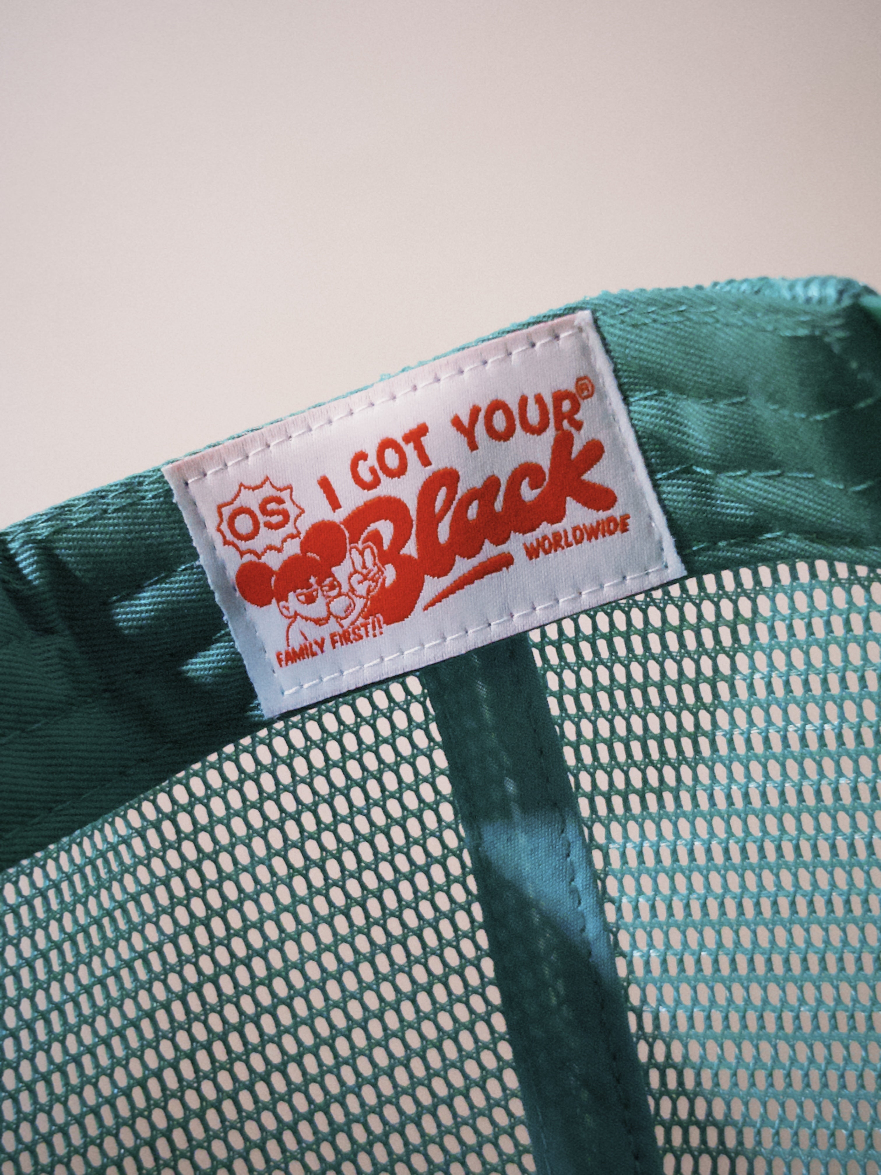 IGYB Puff Script Trucker Hat (Red/Green)