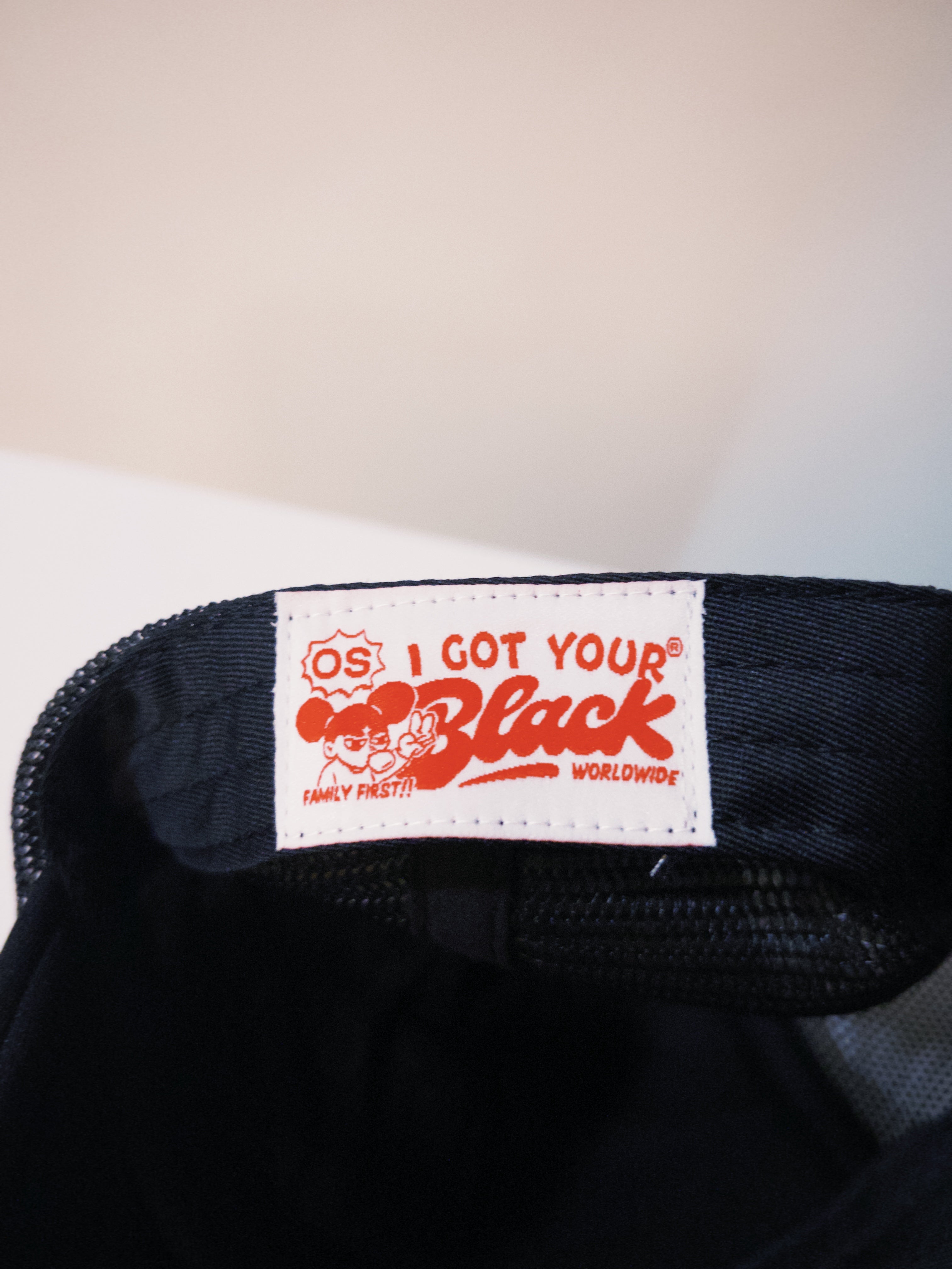 IGYB Puff Script Trucker Hat (Black/Red/Green)